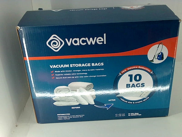 Vacwel Vacuum Storage Bags Color Clear Size 5xxl/5jumbo