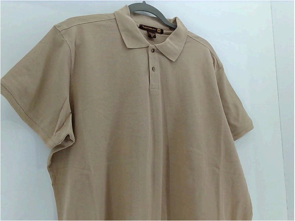 Harriton Womens Polo Regular Short Sleeve Polo Color Tan Size Small