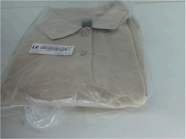 Gildan Mens Polo Short Sleeve Polo Shirt Color Beige Size Medium