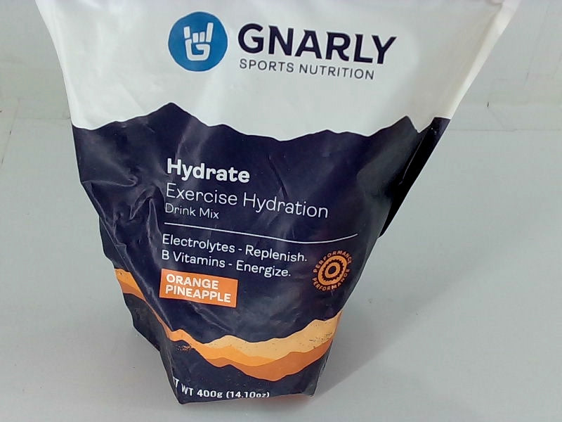 Gnarly Hydrate Exercise Hydration Drink Mix Orange Pineapple 14.10oz