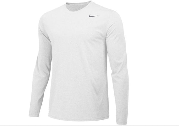 Nike Mens Legend 2.0 Long Sleeve Tee White Small