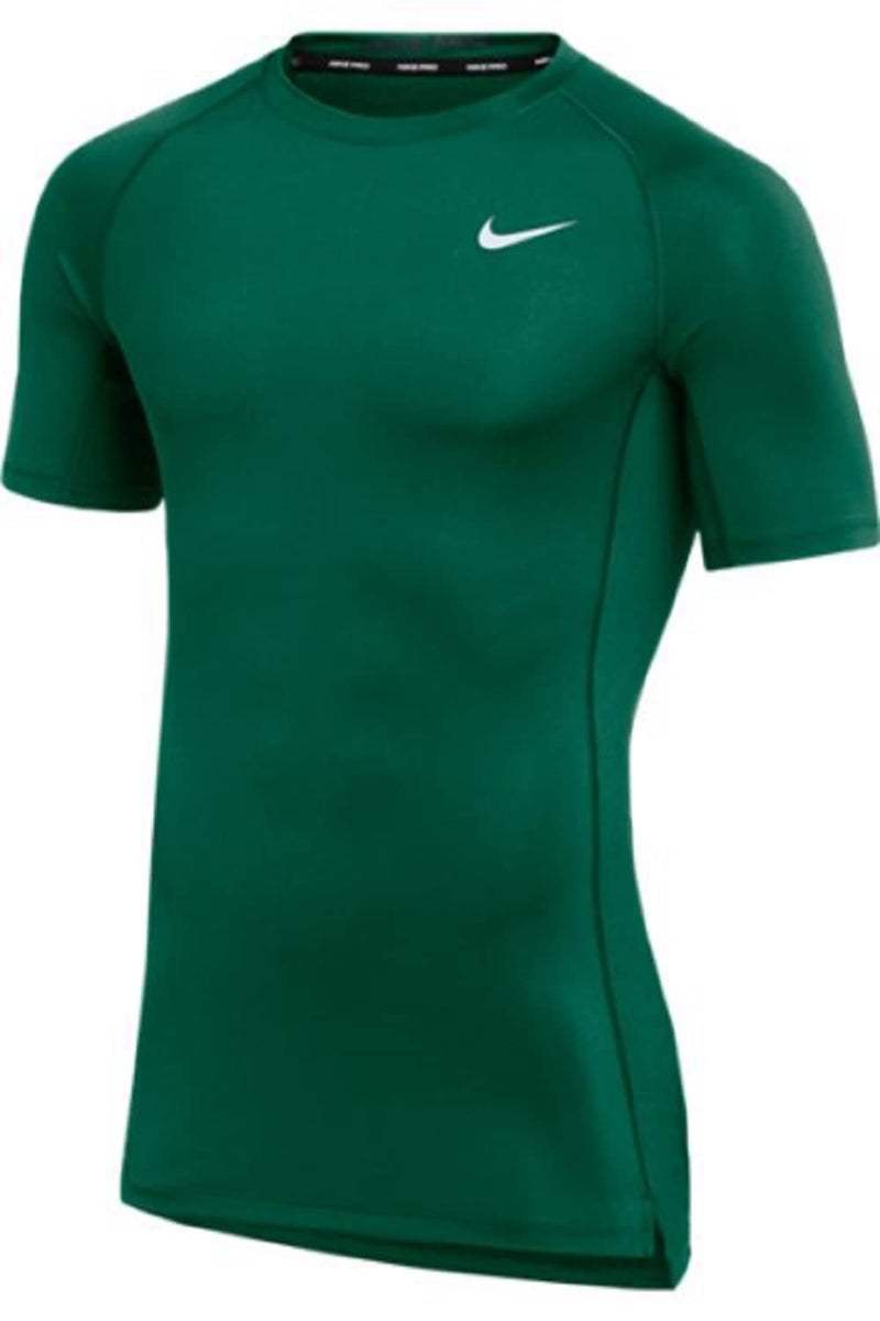 Nike Mens Pro Fitted Short Sleeve Training T-Shirt Color Green Size Large