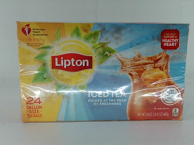 Lipton Gallon Size Tea Bags - Iced Tea Brew - 1 Oz - 24 Count Iced Tea 24 Count (Pack Of 1) Color MultiColor Size One Size