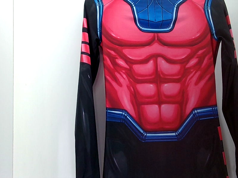 Red Superhero Costume Long Sleeve Top