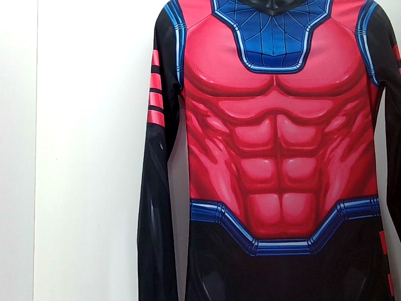 Red Superhero Costume Long Sleeve Top