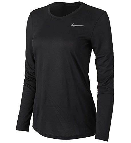 Nike Women's Longsleeve Legend t Color Black/Black/Cool Grey Size X-Large