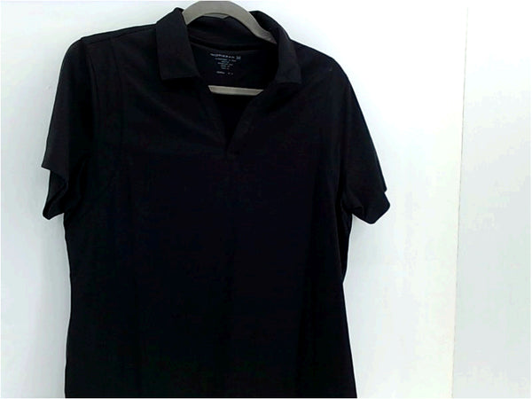 Harriton Womens Polo Regular Short Sleeve Polo Color Black Size Large