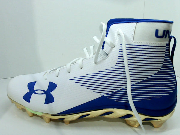Under Armour Mens Team Spine  Shoes Goldbluewhite Size 16 Pair of Shoes