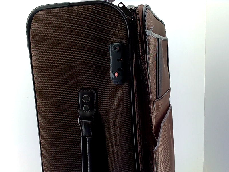 Coolife Expandable 24in Luggage with TSA Lock Brown