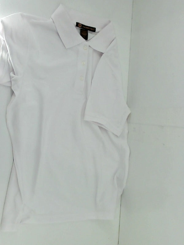 Harriton White Polo Shirt Size Small T-Shirt