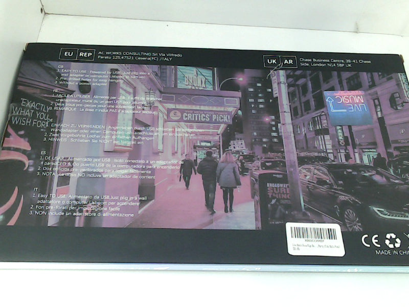 Pink Neon Mood Light - 'Live Music' Home Decor