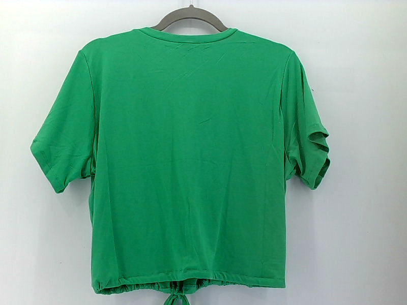 Capella Women's Green Loose Fit Short Sleeve Top XLarge