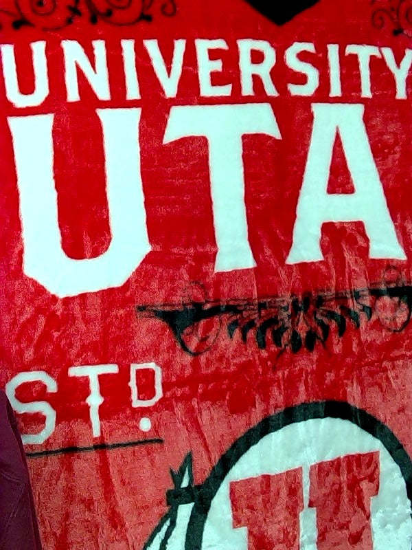 The Northwest Blanket University Utah Color Red