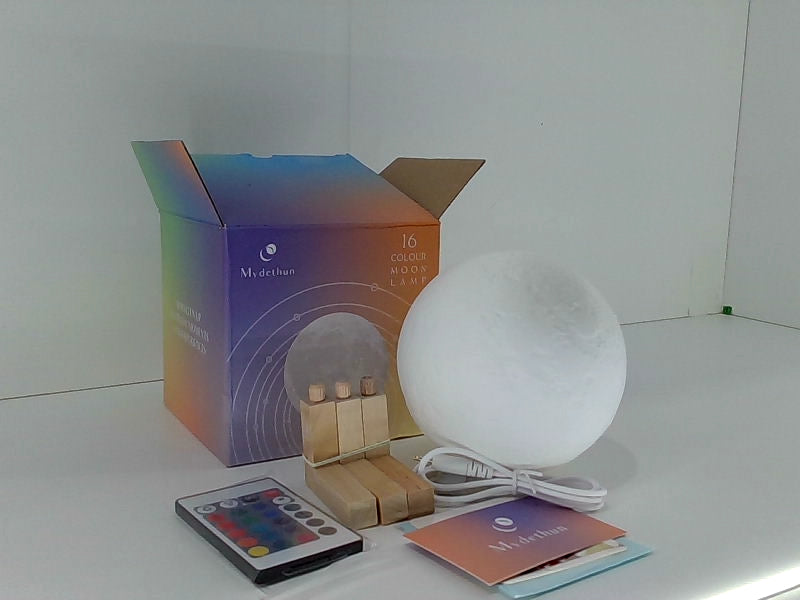 16-Color Moon Lamp with Remote Control - 4.7 Inch