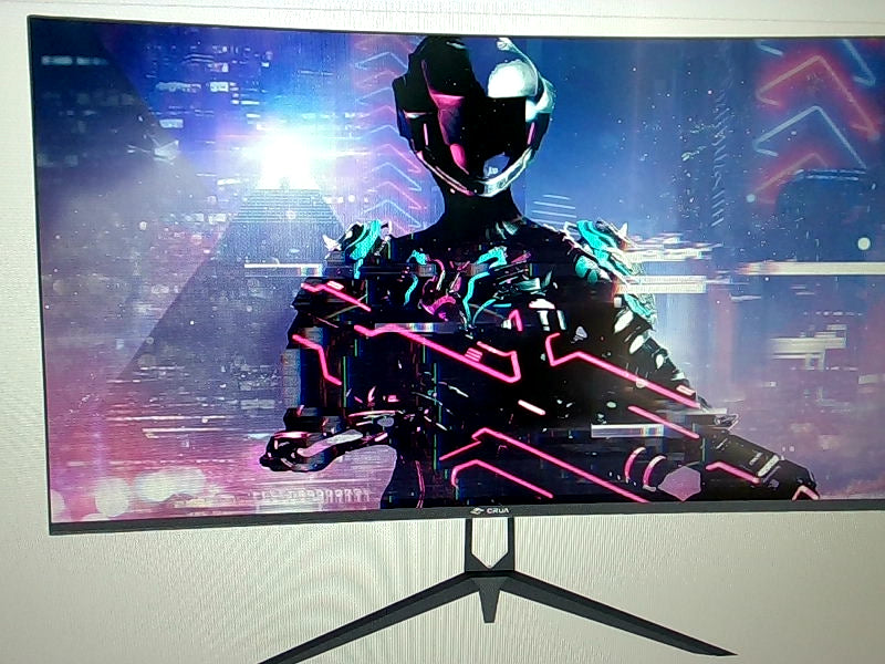 CRUA 27-inch Curved Gaming Monitor with RGB Lighting