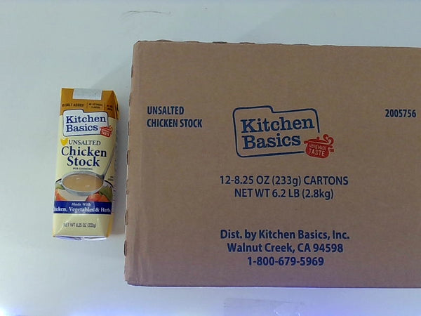 Kitchen Basics Unsalted Chicken Stock 8.25oz Pack of 12 Multicolor 12 Pack