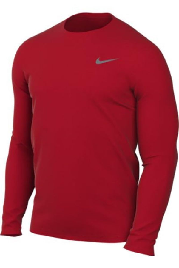 Nike Mens Team Legend Long Sleeve Tee Shirt (Medium Red) Color Red Size Medium