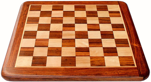 StonKraft Wooden Chess Board Without Pieces Professional Chess Players 15" x 15"