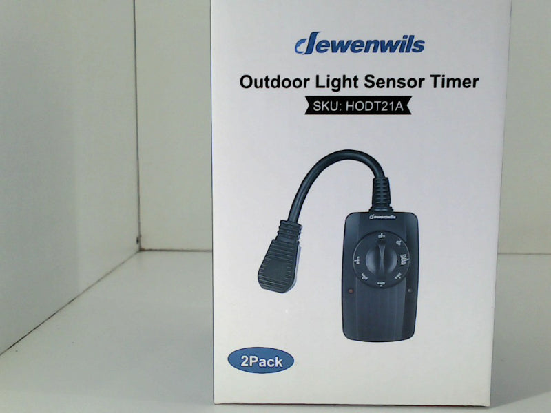 Dewenwils Outdoor Light Sensor Timer Home Accessory 2 Pack