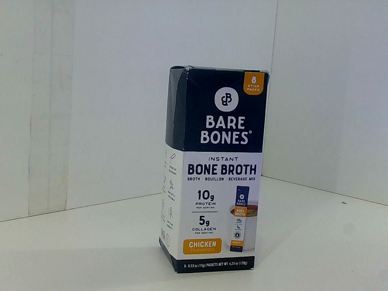 Bare Bones Instant Chicken Bone Broth Mix, 8 Pack