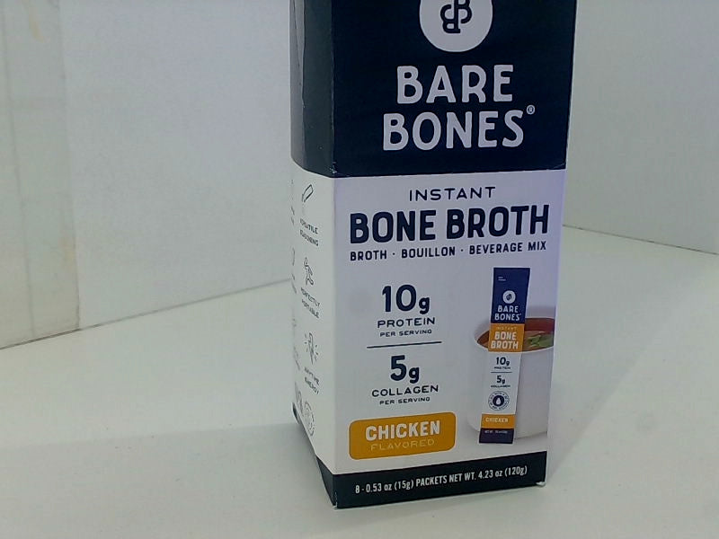 Bare Bones Instant Chicken Bone Broth Mix, 8 Pack