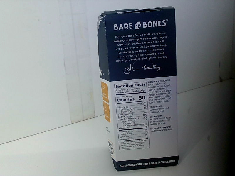 Bare Bones Instant Chicken Bone Broth Mix, 8 Pack