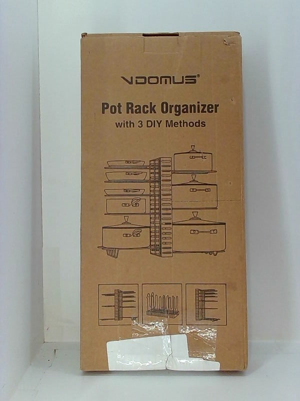 Vdomus Rack Organizer Color Silver Size 8 Pots Holder