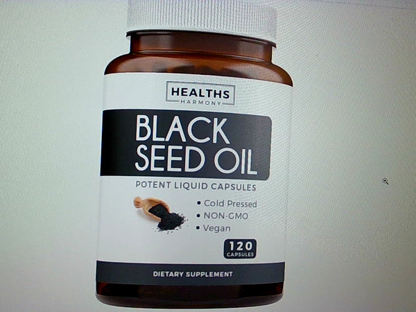 Healths Harmony Black Seed Oil 120 Vegan Capsules