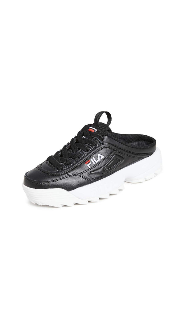 Fila Women's Disruptor Ii Mule Slip on Shoes Black & White Size 9 Pair of Shoes