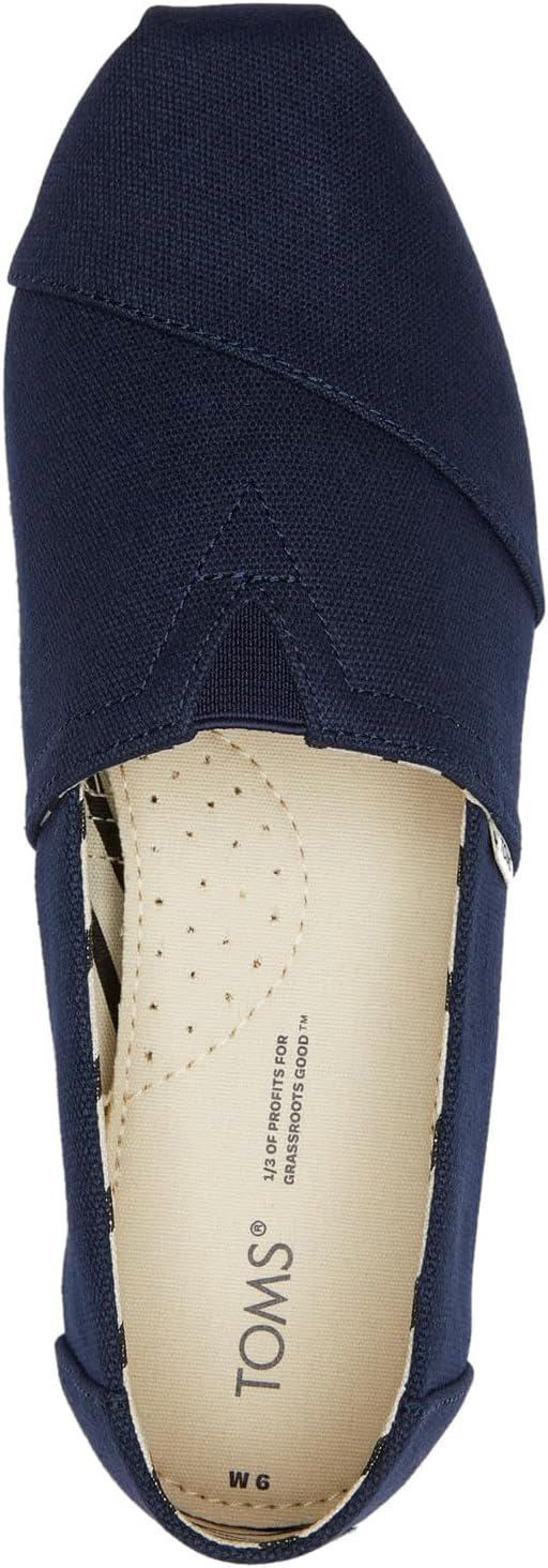 TOMS Women's Alpargata Heritage Canvas Shoes - Size 12 Navy