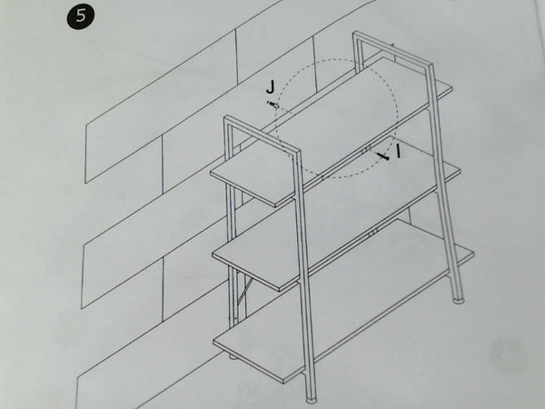 3 Tier Brown Shelf for Home Storage and Display