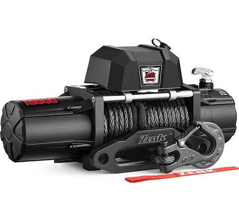 ZEAK 13000 Lb. Premium Electric Winch 12V Waterproof Synthetic Rope