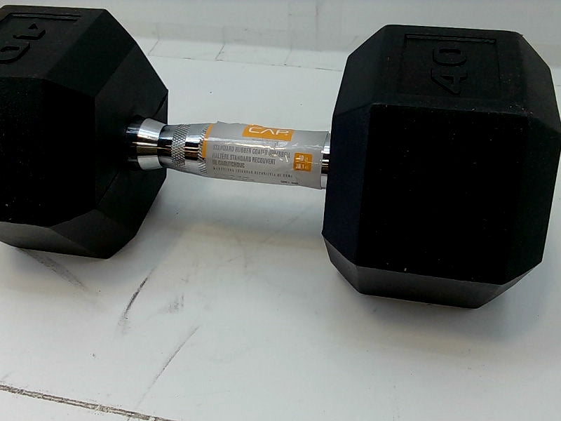 40 lb Hex Dumbbell with Chrome Handle Gym Accessory