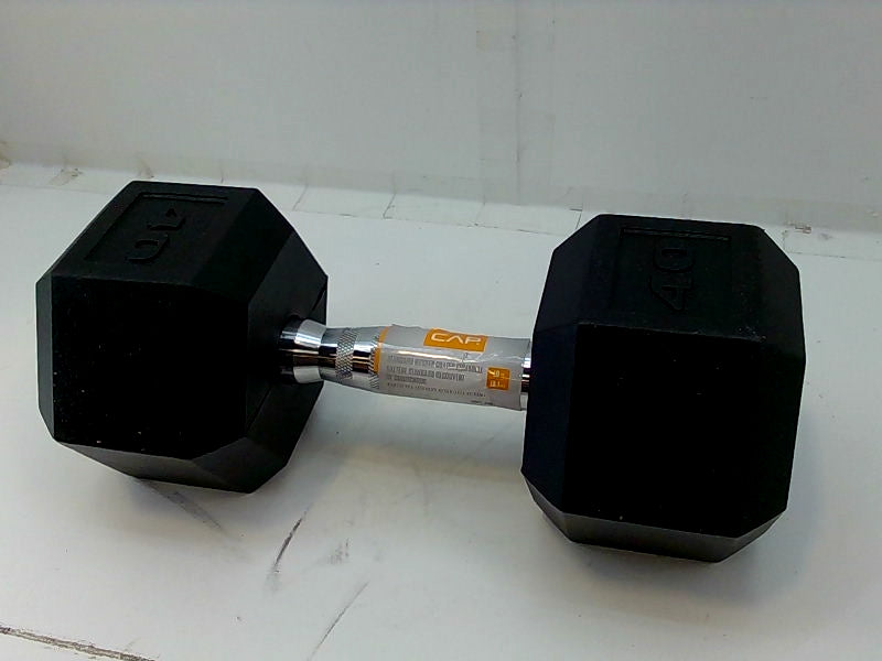 40 lb Hex Dumbbell with Chrome Handle Gym Accessory