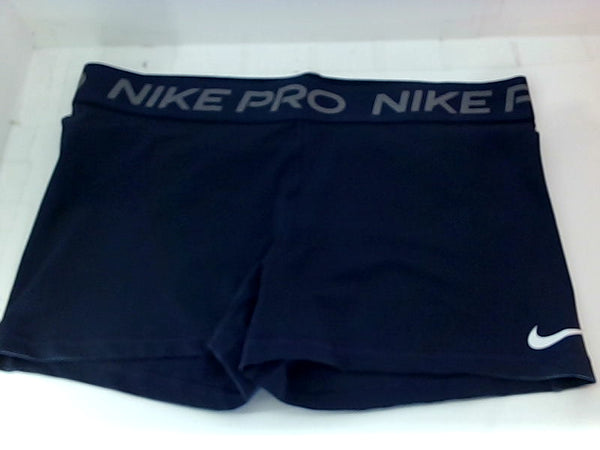 Nike Women's Pro 365 3" Stretch Shorts X-Large Navy Blue