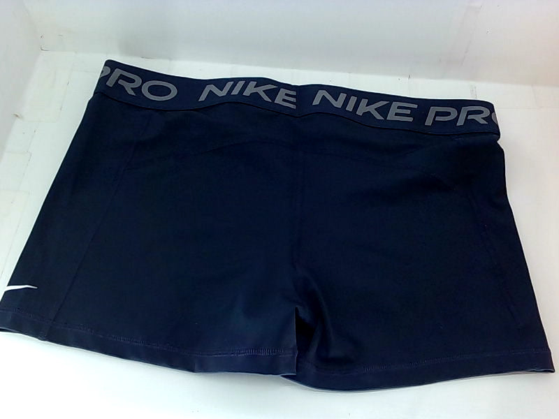 Nike Women's Pro 365 3" Stretch Shorts X-Large Navy Blue