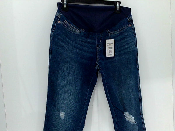 Levi Strauss Womens Signature Stretch Strap Pants Color Denim Size Medium