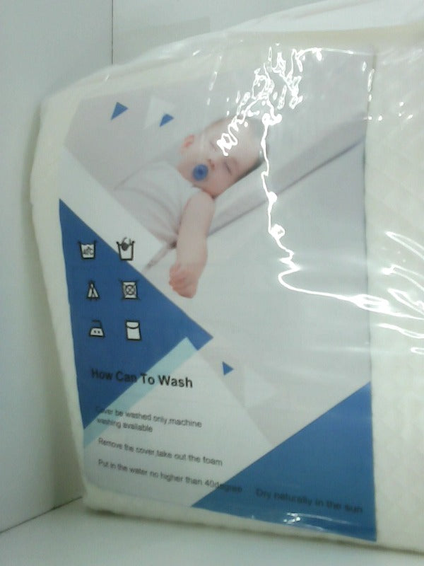 Ergonomic White Baby Sleeping Pillow 40 Degree