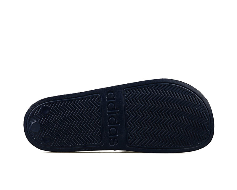 Adidas Men's Navy Slides with Cloudfoam Footbed Size 10