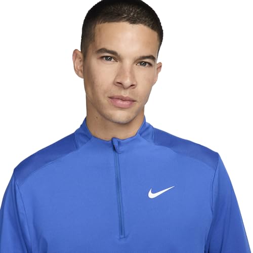 Men's Nike Royal Blue Dri-FIT Zip-Up Top - XX-Large