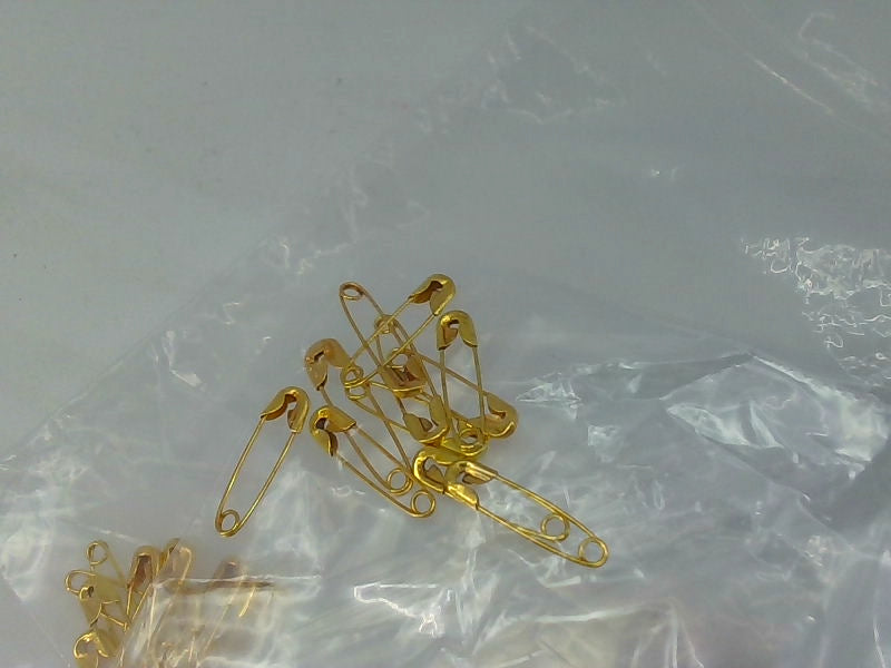 Gold Safety Pins 2cm Crafting and Sewing Accessories