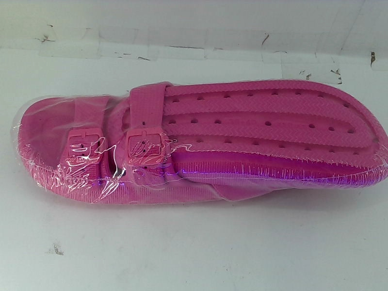 Hot Pink EVA Flat Sandals by Weweya - Size 39-40