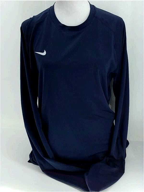 Nike Men's Navy Dri-FIT Training Long Sleeve Shirt - X-Large