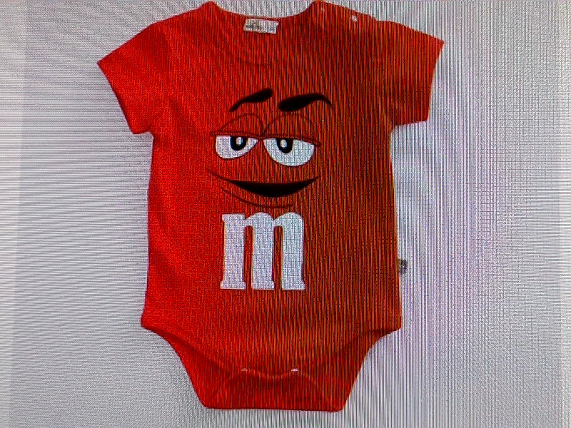 Yenerik Baby Boy Red M&M Bodysuit - Small