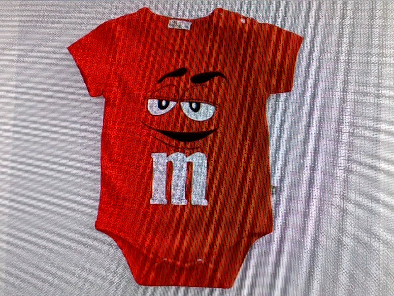 Yenerik Baby Boy Red M&M Bodysuit - Small