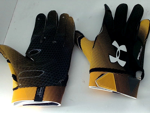 Under Armour Medium Yellow Football Gloves