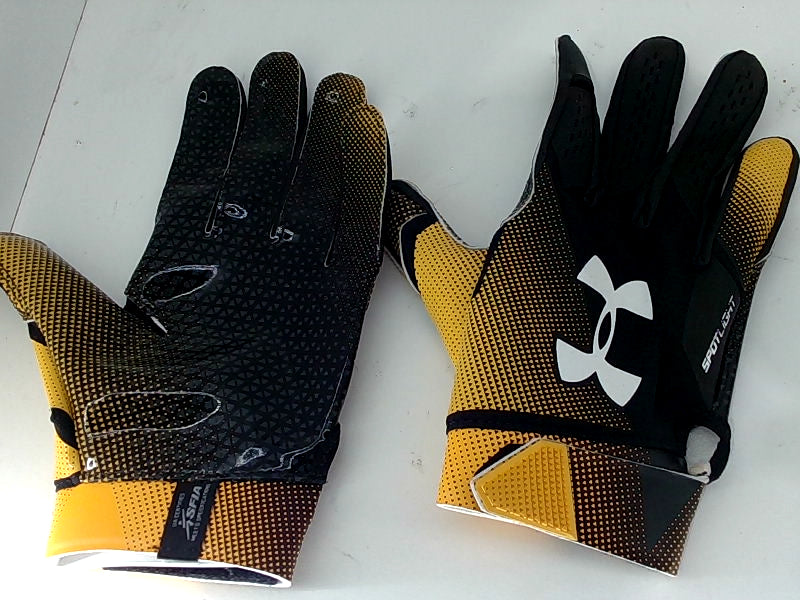 Under Armour Medium Yellow Football Gloves