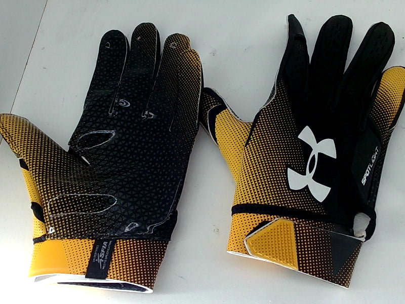 Under Armour Medium Yellow Football Gloves