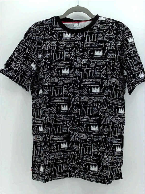 Herschel T-Shirt x Basquiat Model Beat Bop Men 100% Cotton Size Small (Medium) Black, White
