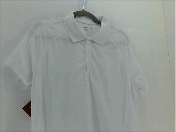 Harriton Womens Polo Regular Short Sleeve Polo Color White Size Large